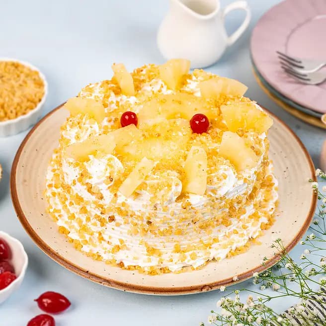 Butterscotch Pineapple Mango Cake