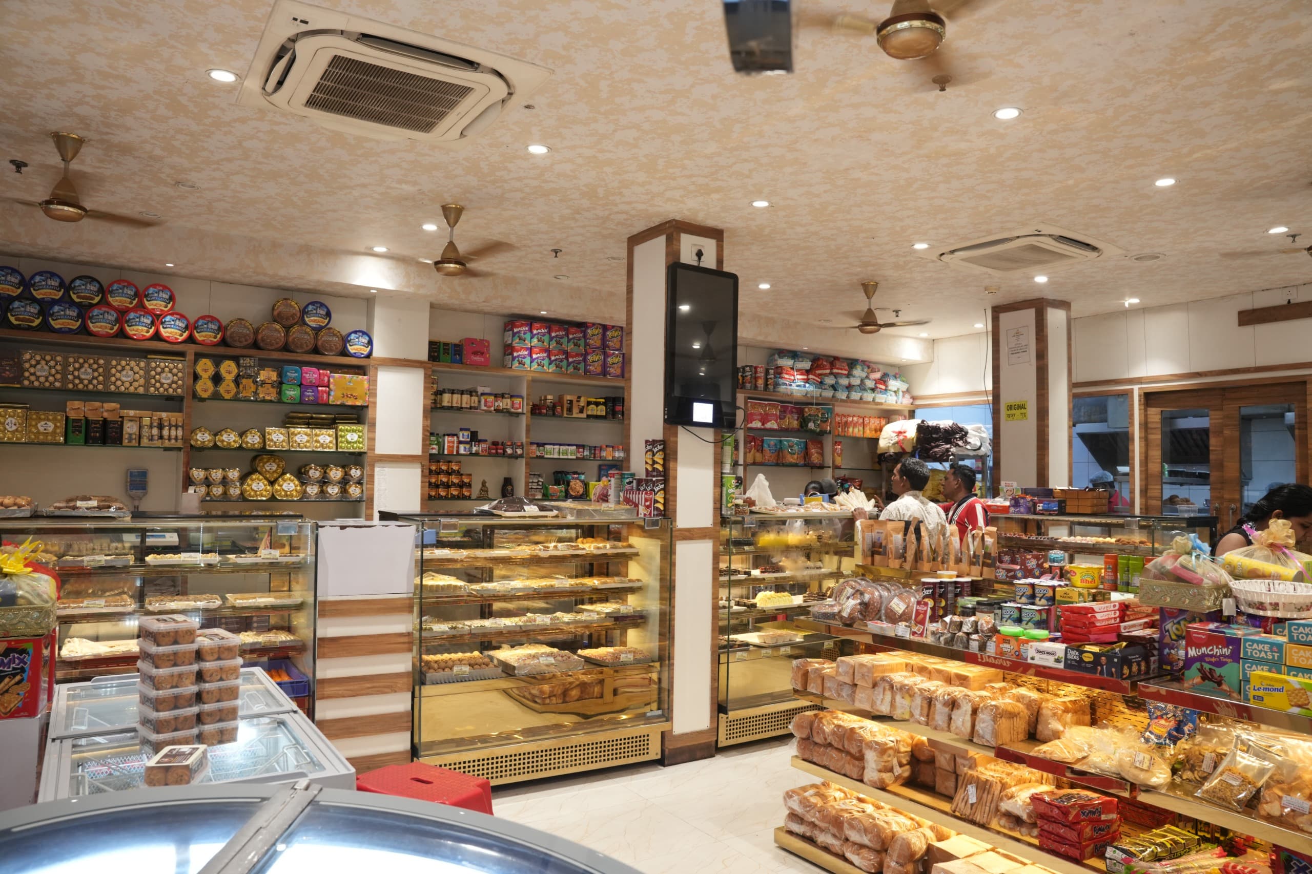The New Frontier Bakery main display and bakery floor